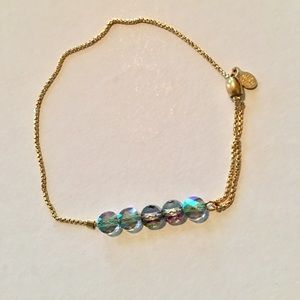 Alex and Ani crystal pull chain bracelet